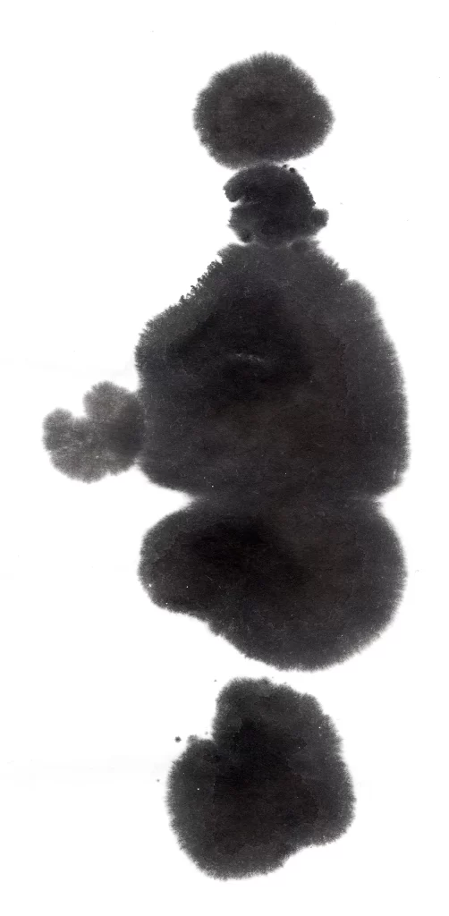 Abstract Black Ink Wash Gradient Density Flowing