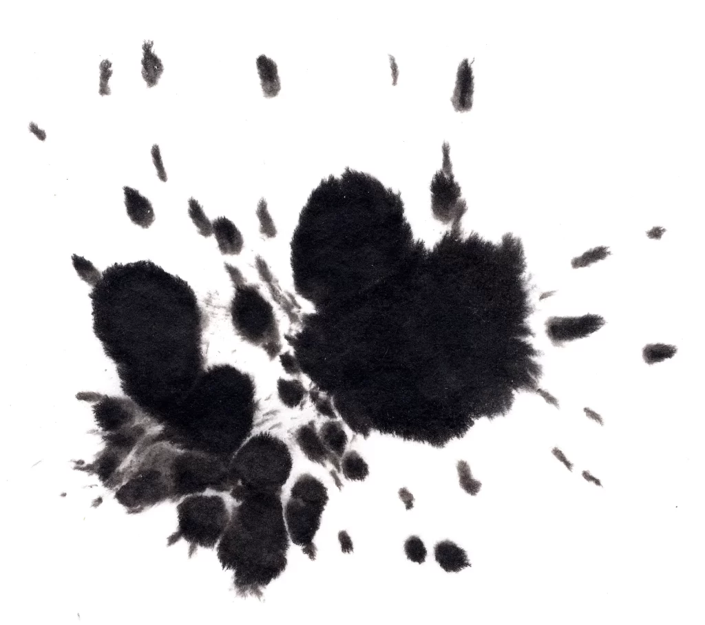 Abstract Black Ink Wash Gradient Flowing Dense
