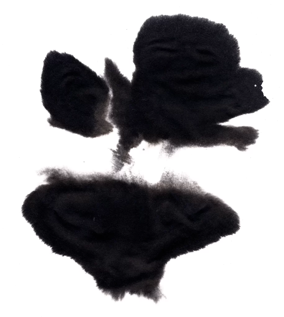 Abstract Black Ink Wash Gradient Flowing Dense