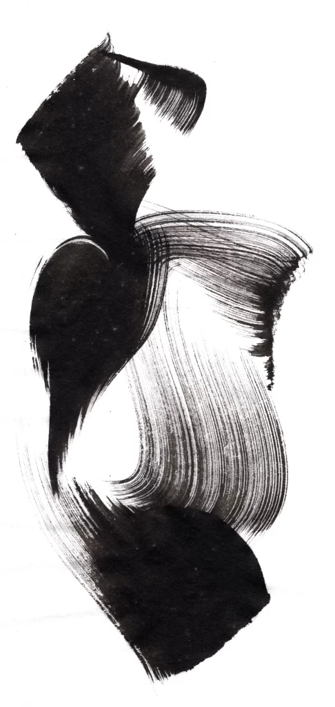 Abstract Black White Gradient Flowing Curved Dynamic