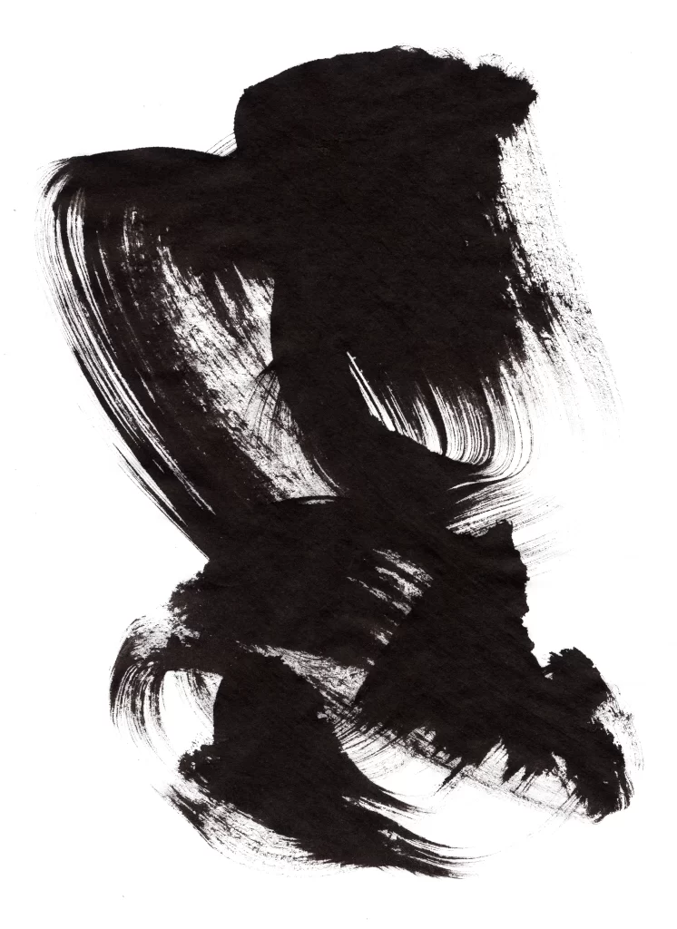 Abstract Black White Texture Dynamic Flowing