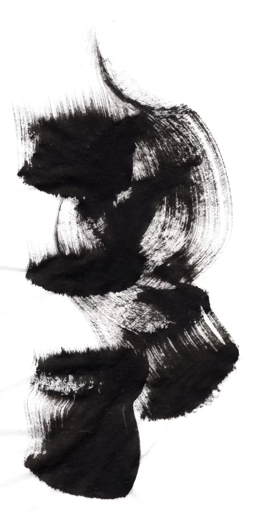 Abstract Black White Texture Flowing Dynamic Fluid