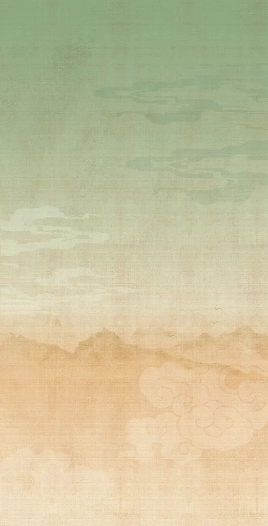 Abstract Gradient Watercolor Sky Clouds Serene