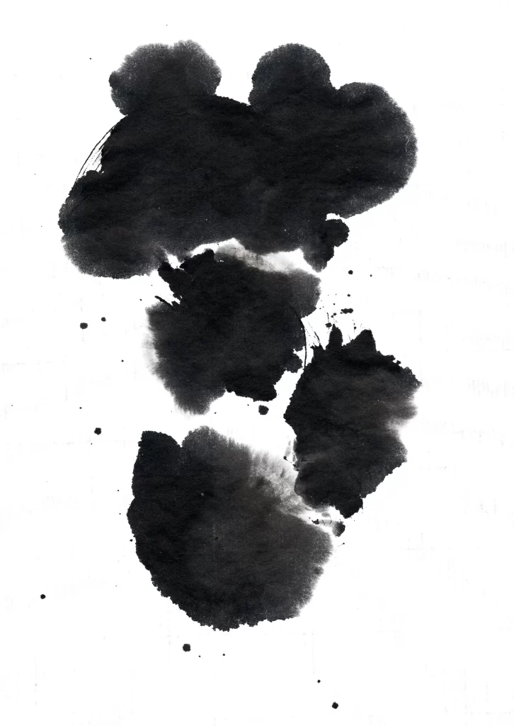 Abstract Ink Blot Gradient Dark Light Flowing
