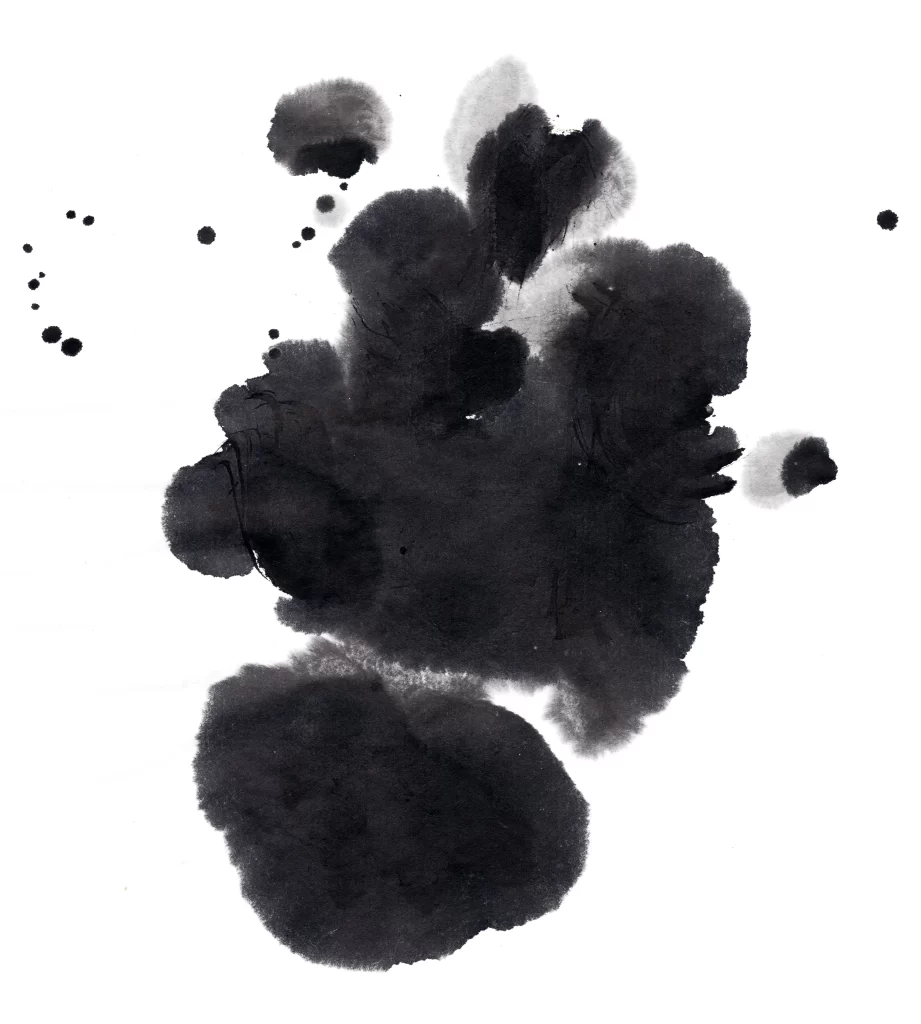 Abstract Ink Blot Gradient Dark Light Flowing