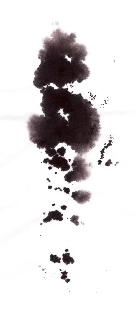 Abstract Ink Blot Gradient Dark Light Flowing Organic