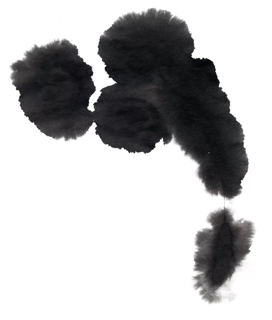 Abstract Ink Blot Gradient Dark Soft Flowing