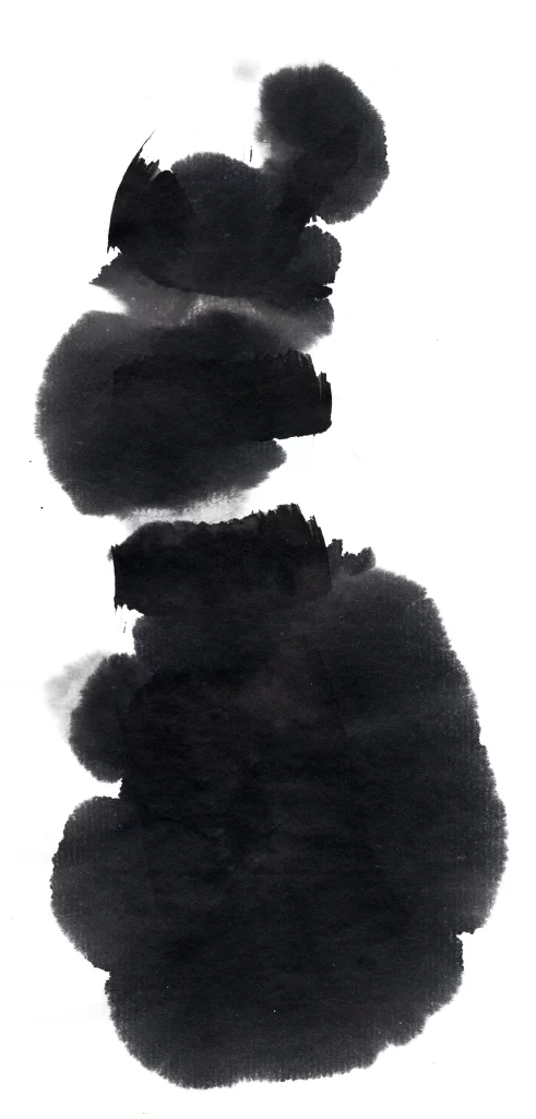 Abstract Ink Wash Gradient Dark Flowing