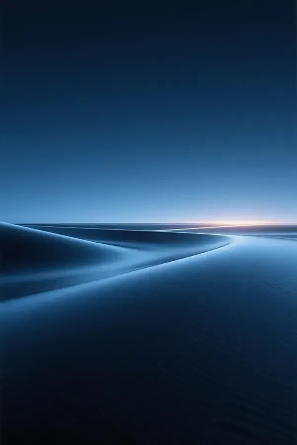 Abstract Landscape Serene Tranquil Blue Gradient