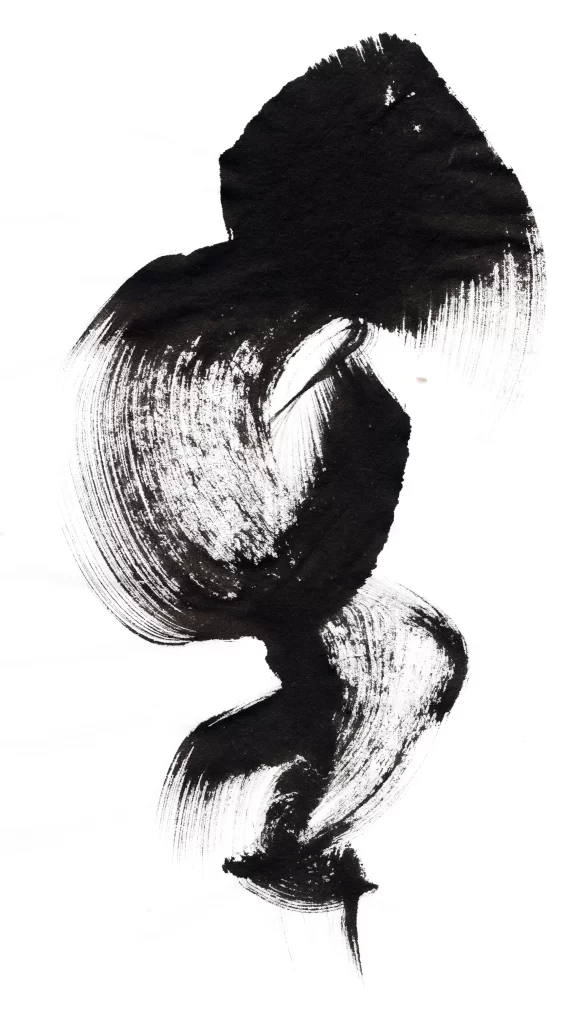 Abstract monochrome brushstrokes dynamic textured minimalist