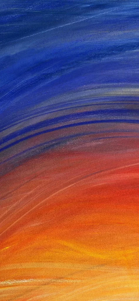 Abstract Painting Vibrant Colors Gradient Sky
