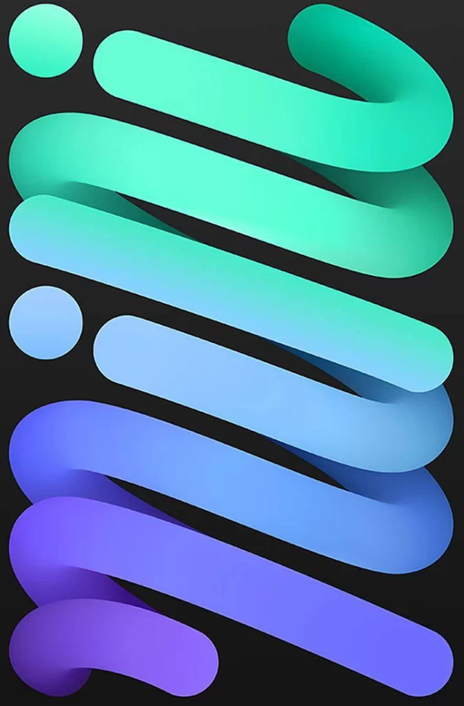 Abstract Shapes Gradient Colors Modern Design