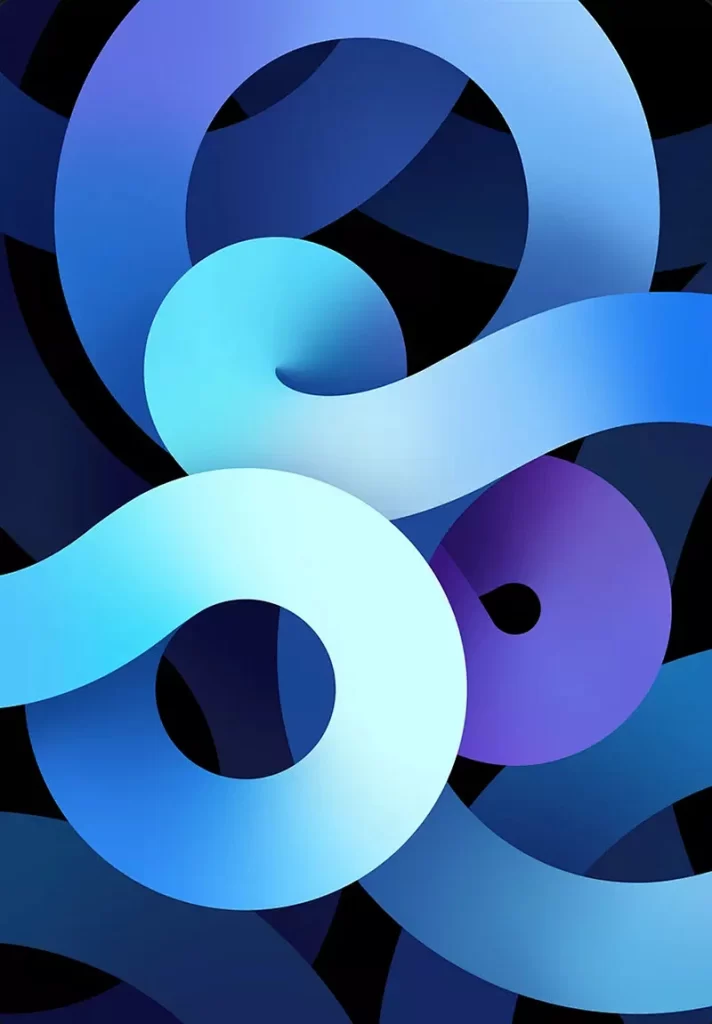 Abstract Shapes Vibrant Colors Dynamic Composition Modern Art