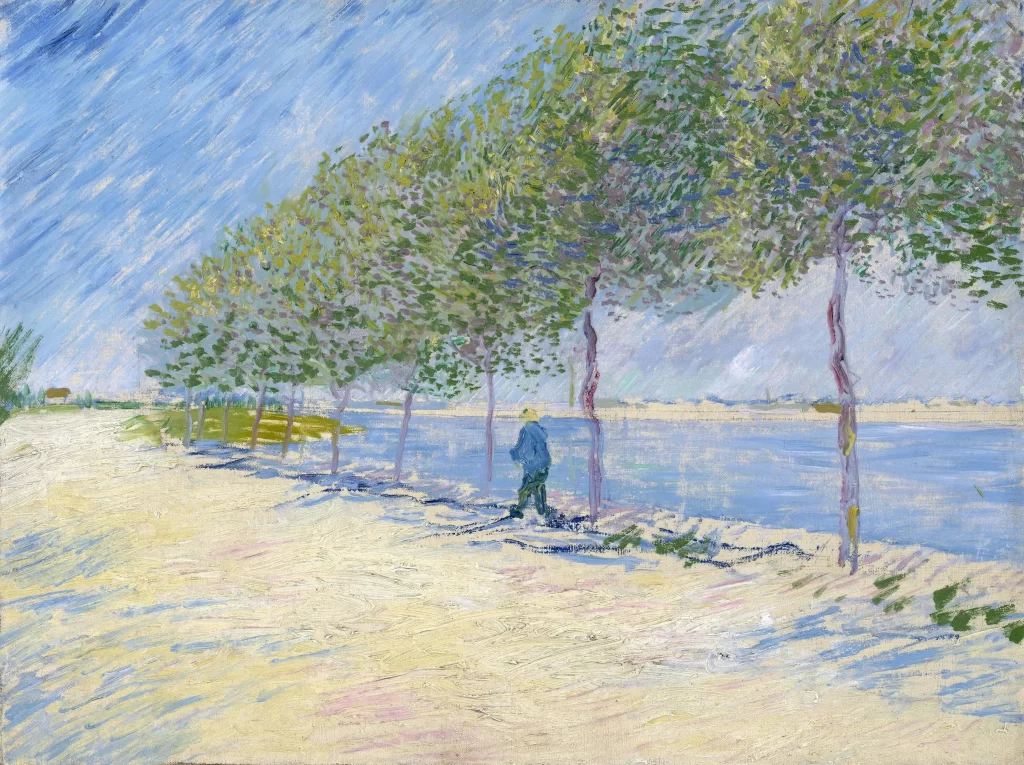 Along the Seine b Van Gogh