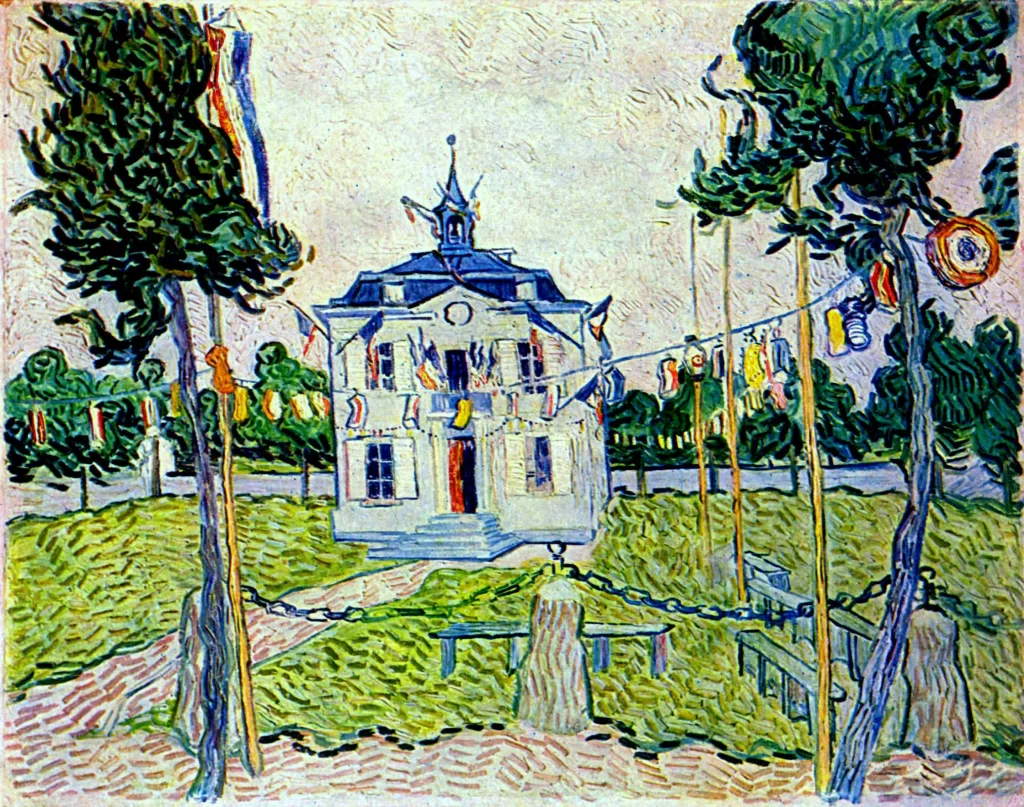 Auvers Town Hall in 14 July Van Gogh
