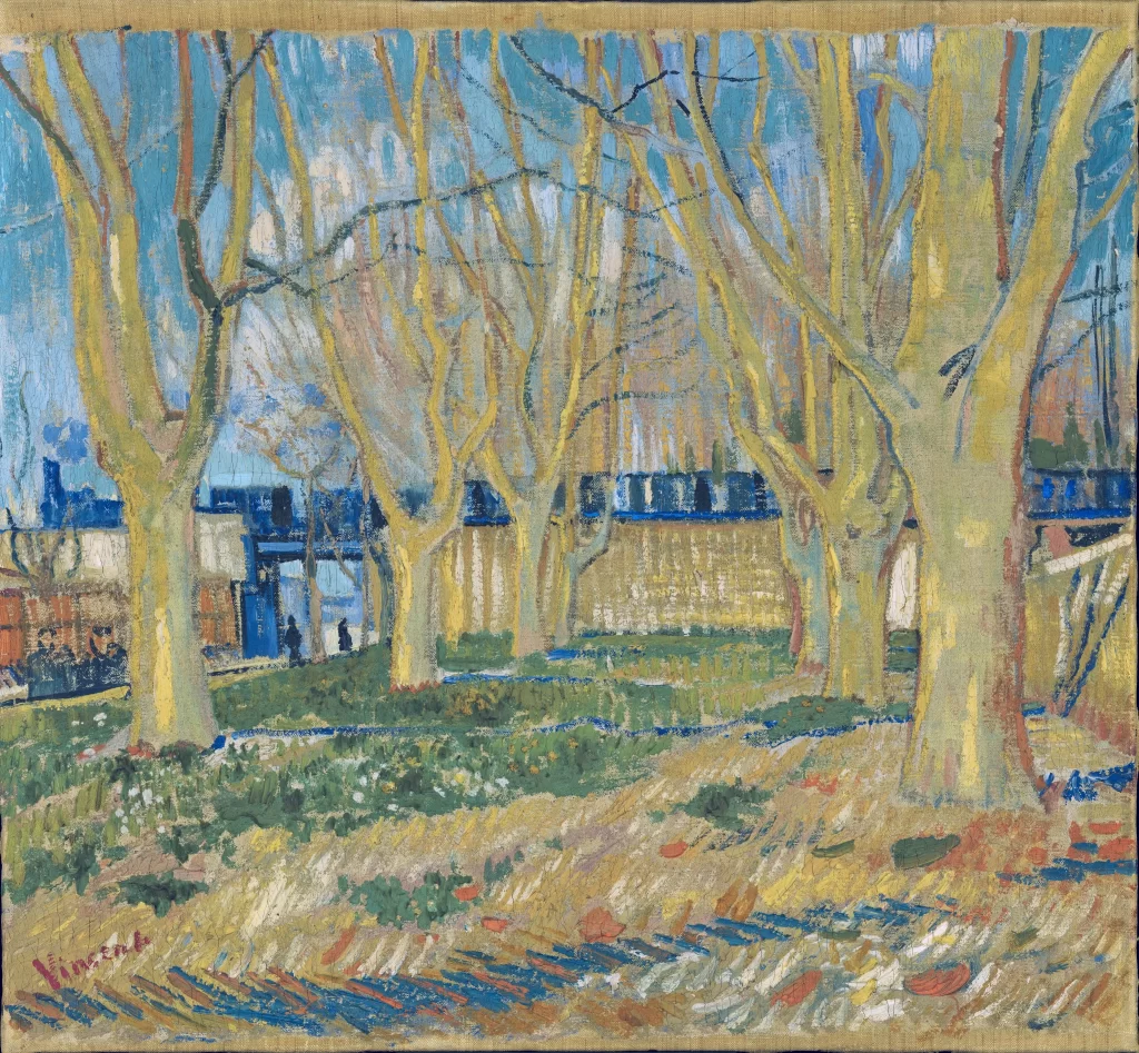 Avenue of Plane Trees near Arles Station Van Gogh