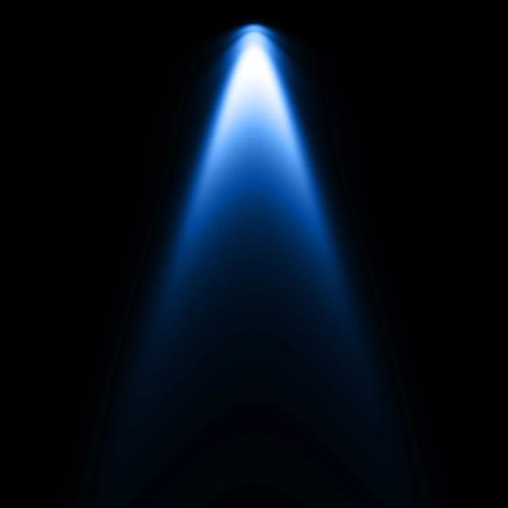 Beam Of Light Darkness Blue Gradient Spotlight
