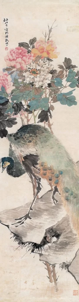 Bird Flower Nature Traditional Art Ren Bonian