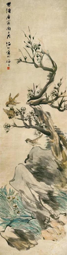 Birds Nature Ink Wash Tranquility Ren Bonian