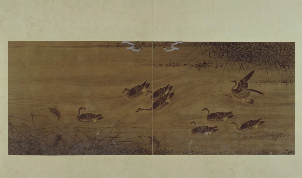 Birds Water Traditional Monochrome
