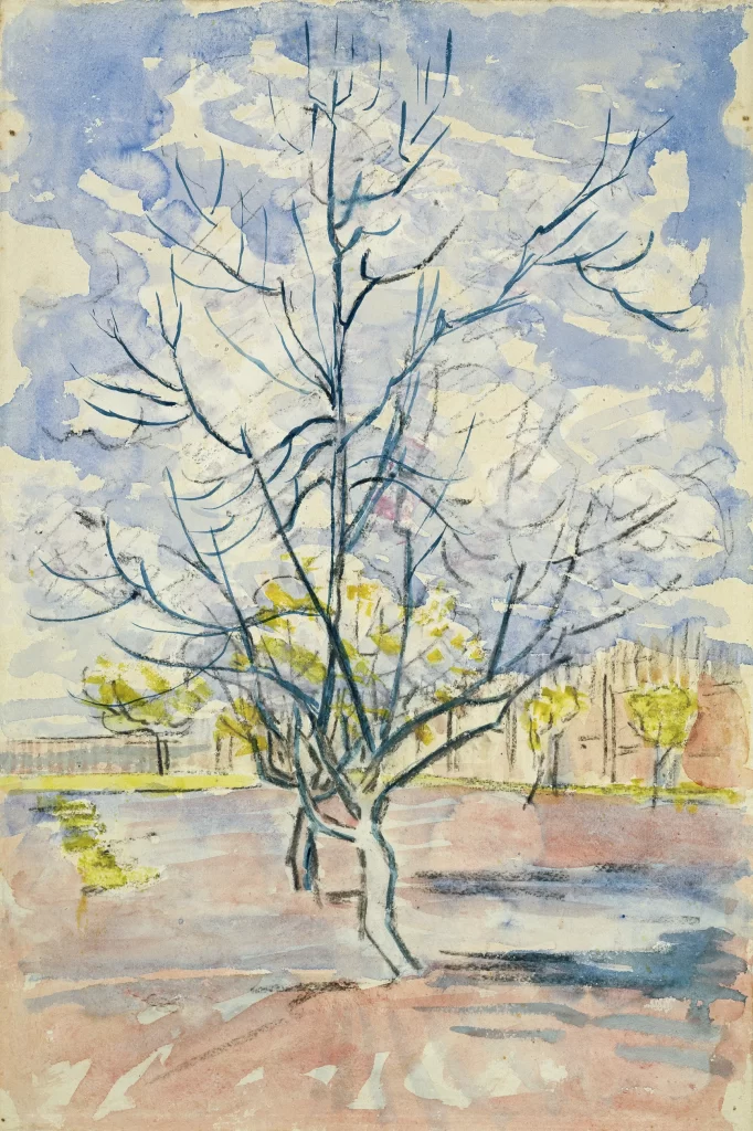 Blossoming Peach Trees Van Gogh