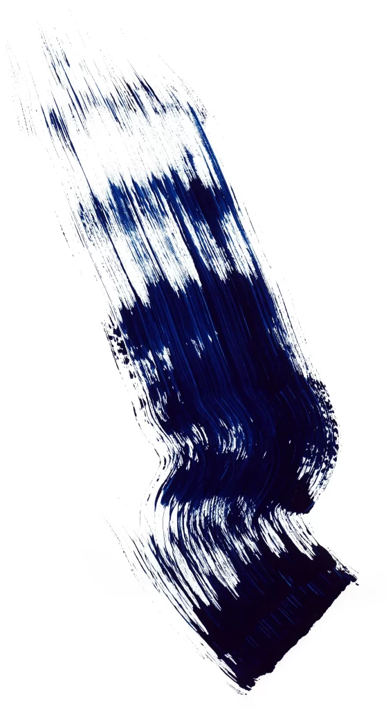 Blue Ink Wash Gradient Flowing Horizontal