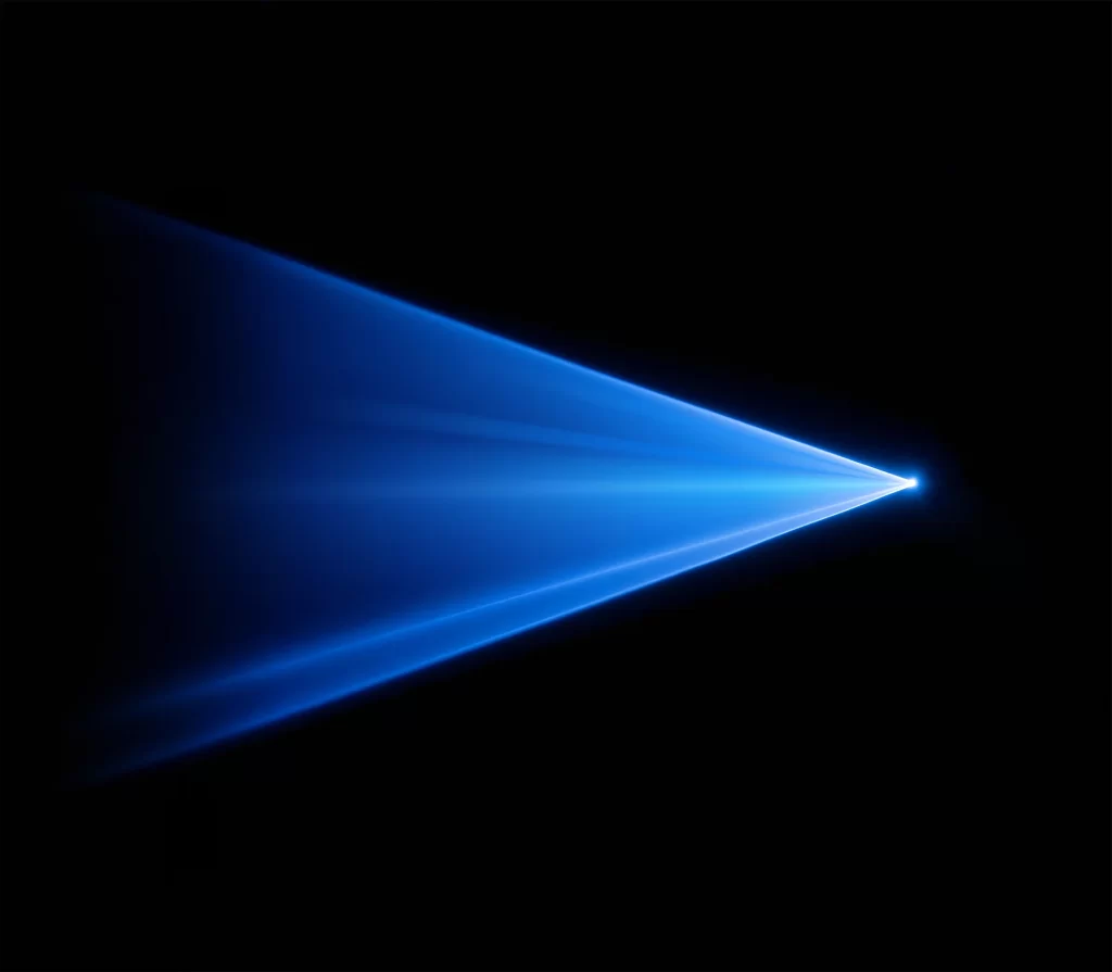 Blue Light Beam Sharp Contrast Dynamic Futuristic