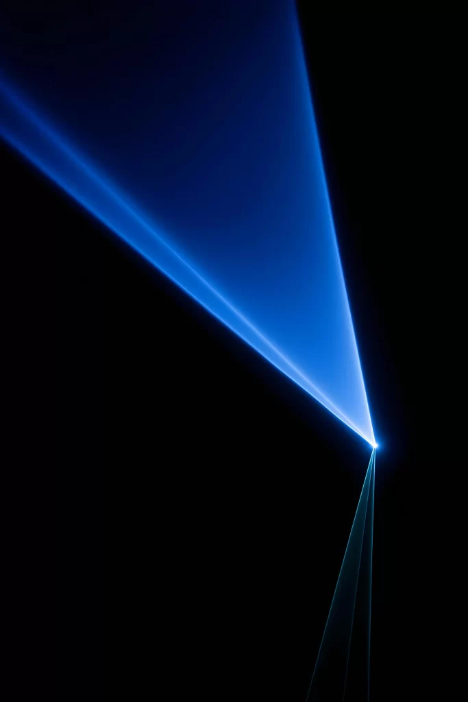 Blue Light Rays Darkness Gradient Futuristic