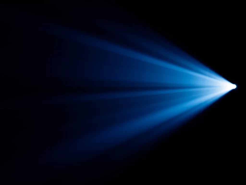Blue Light Rays Darkness Spotlight Gradient