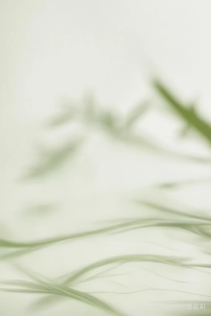 Blurry Green Leaves Soft Focus Nature Abstract