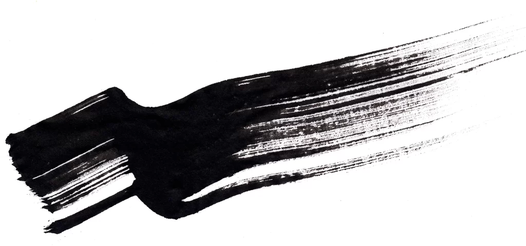 Bold Ink Stroke Black Gray Horizontal Flow