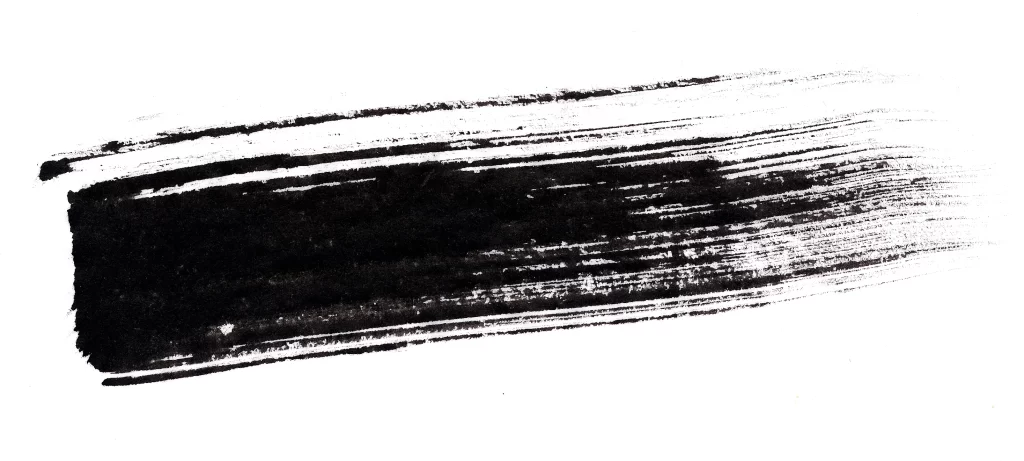 Bold Ink Stroke Black Gray Horizontal Flow