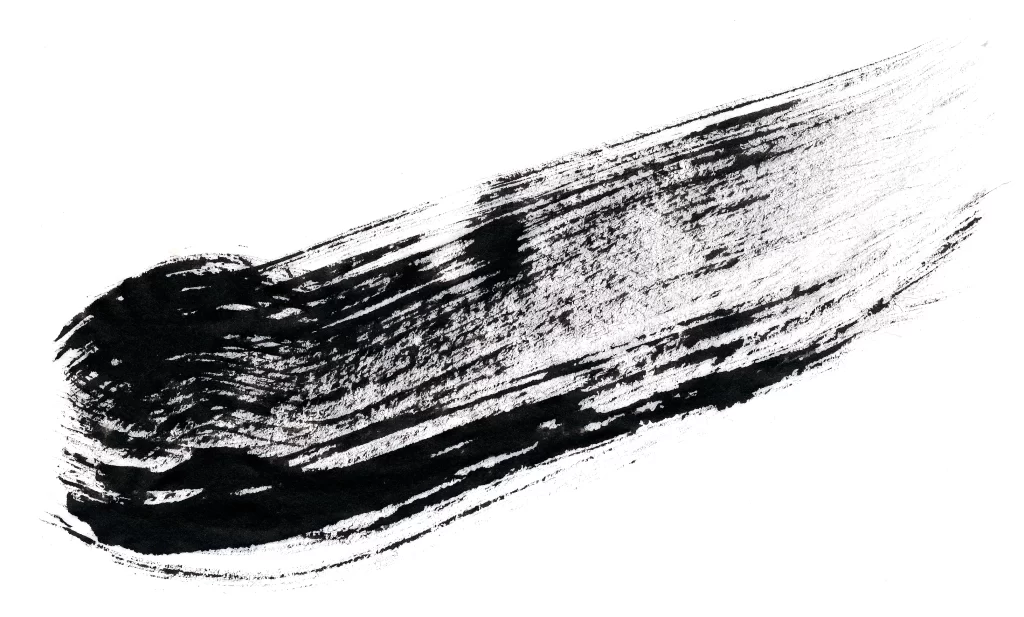 Bold Ink Stroke Black Gray Horizontal Flow