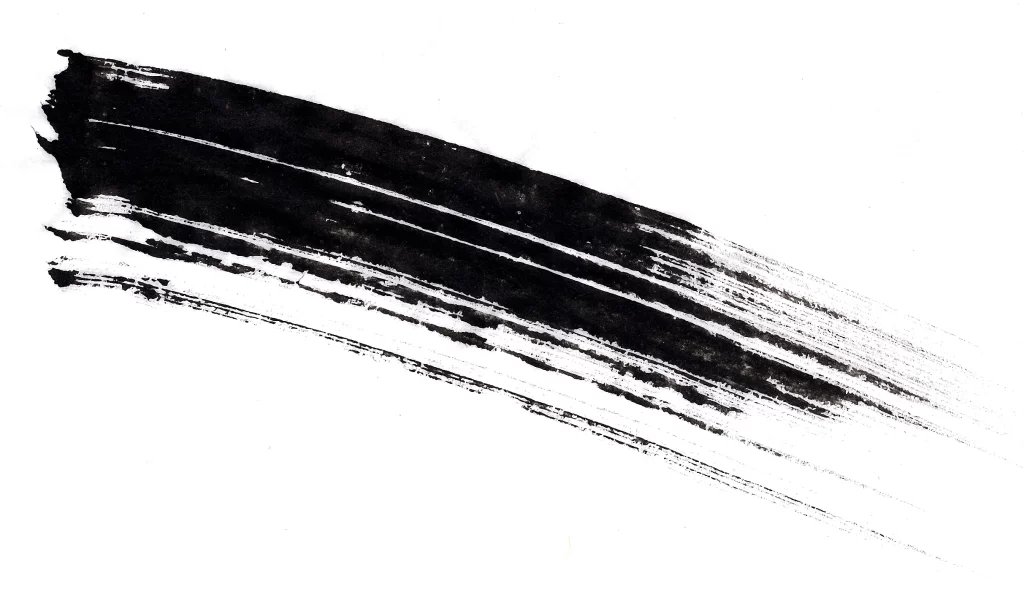 Bold Ink Stroke Black Gray Horizontal Flow