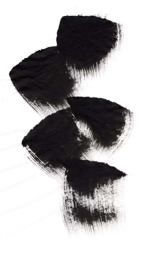 Bold Ink Stroke Black Gray Vertical Flow
