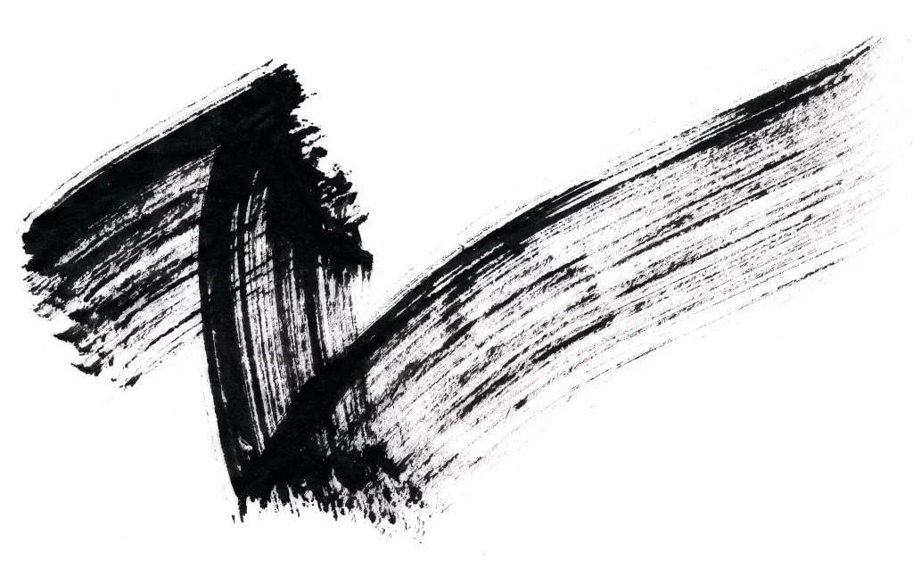 Bold Ink Stroke Black Gray Vertical Flow