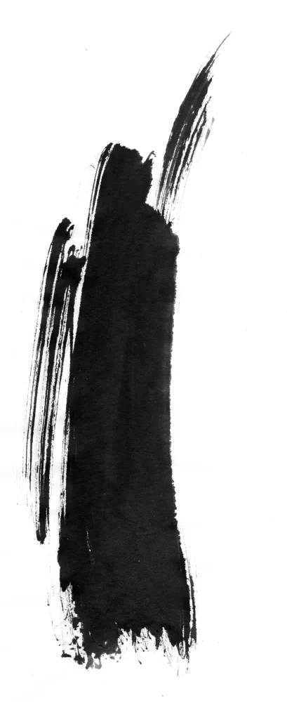 Bold Ink Stroke Black Gray Vertical Flow