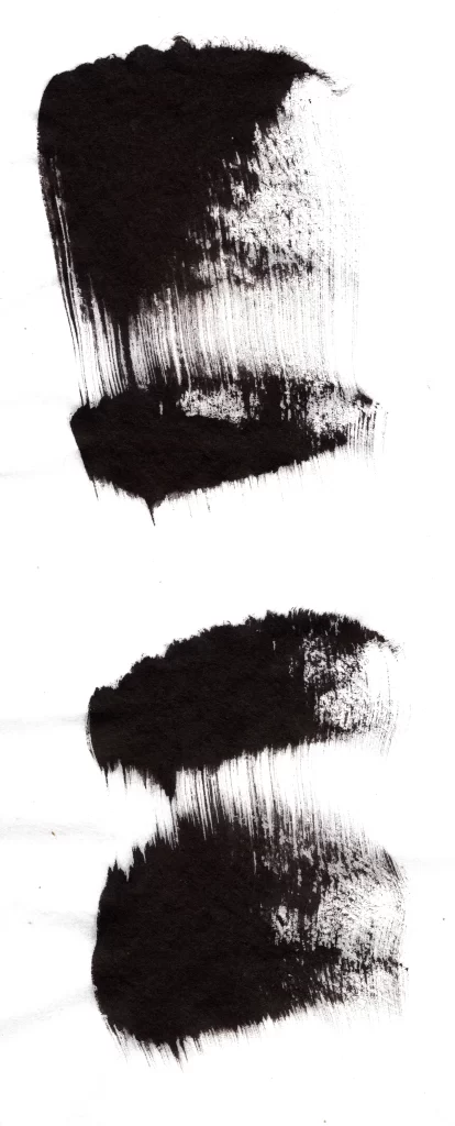 Bold Ink Stroke Black White Vertical Flow