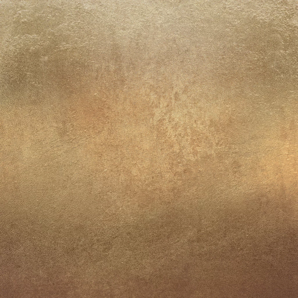 Brushed Gold Metallic Leather-Grained Surface Texture