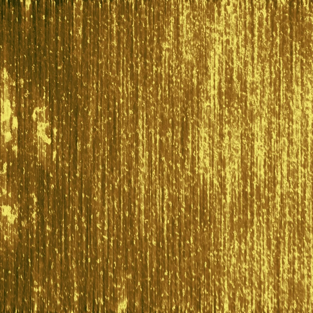 Brushed Golden Bronze Metal Vertical Grain Patina