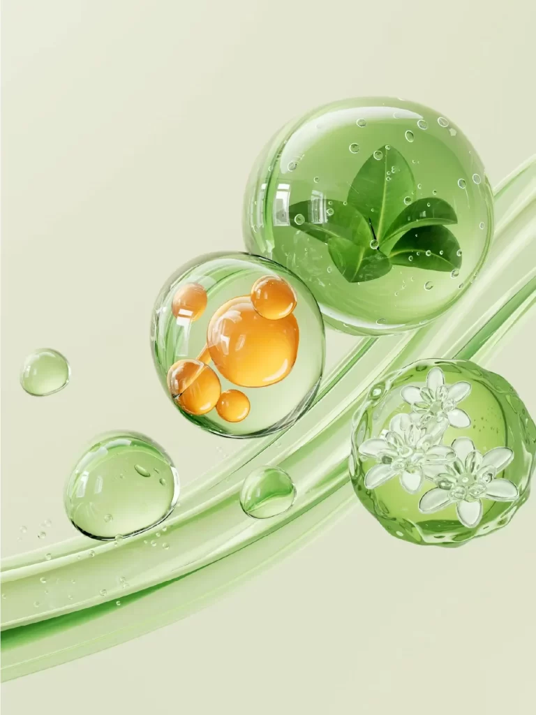 Bubble Green Leaf Flower Droplet