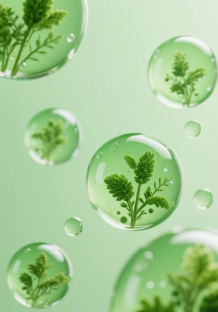 Bubble Green Plant Nature Water Droplet
