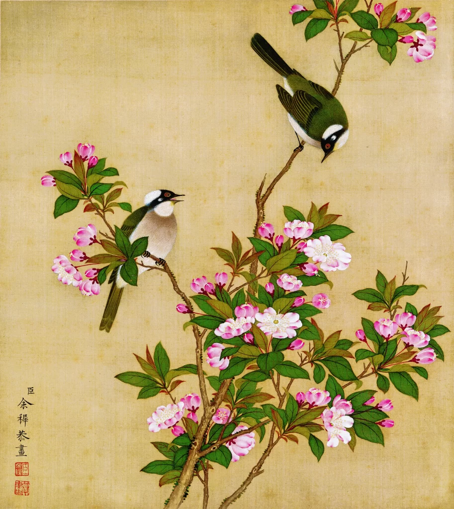 Bulbul Crabapple Blossom Yu Zhi