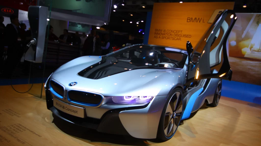 car BMW i8 concept futuristic design