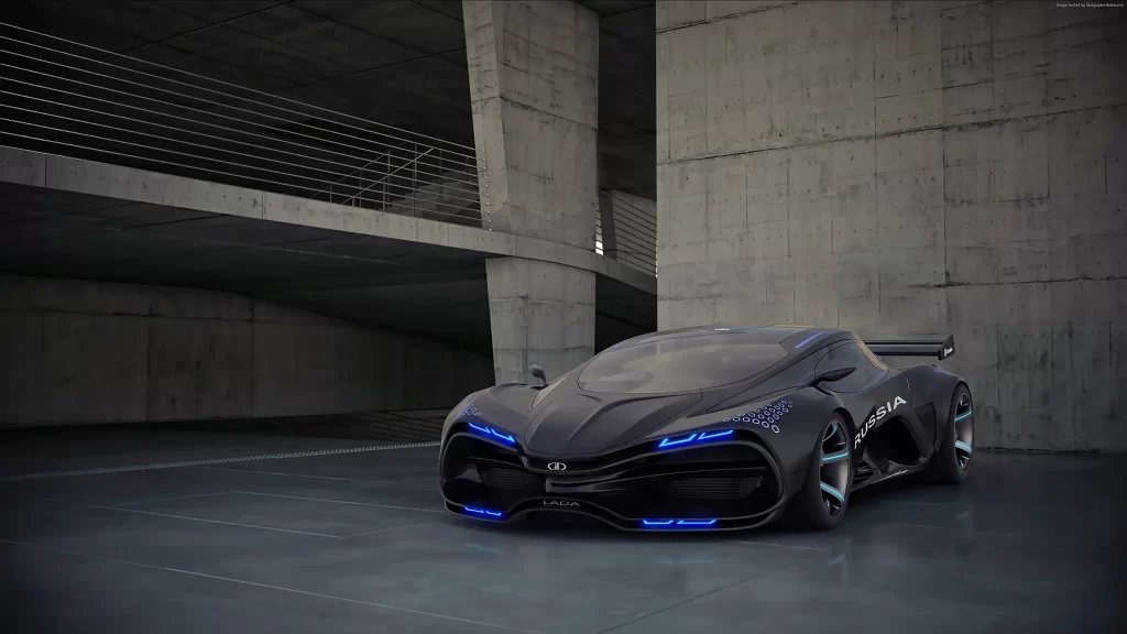 car futuristic design technology urban environment