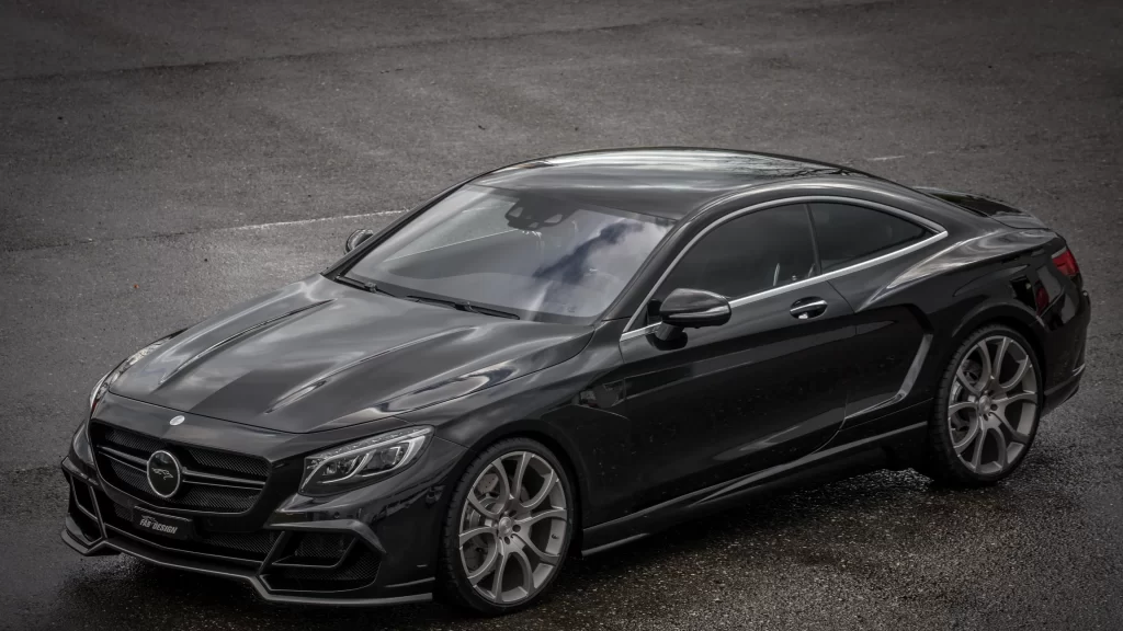 car luxury black MercedesBenz coupe