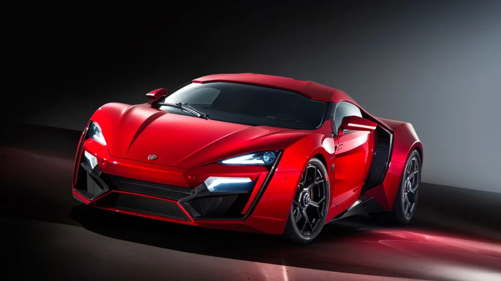 car red sport luxury design wheels