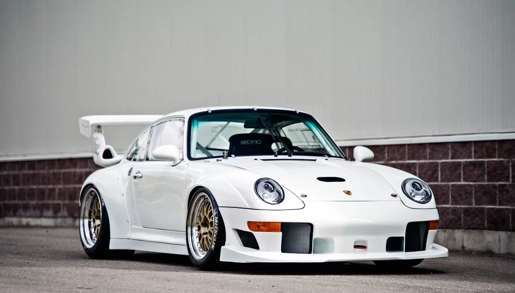 car white sporty wheels