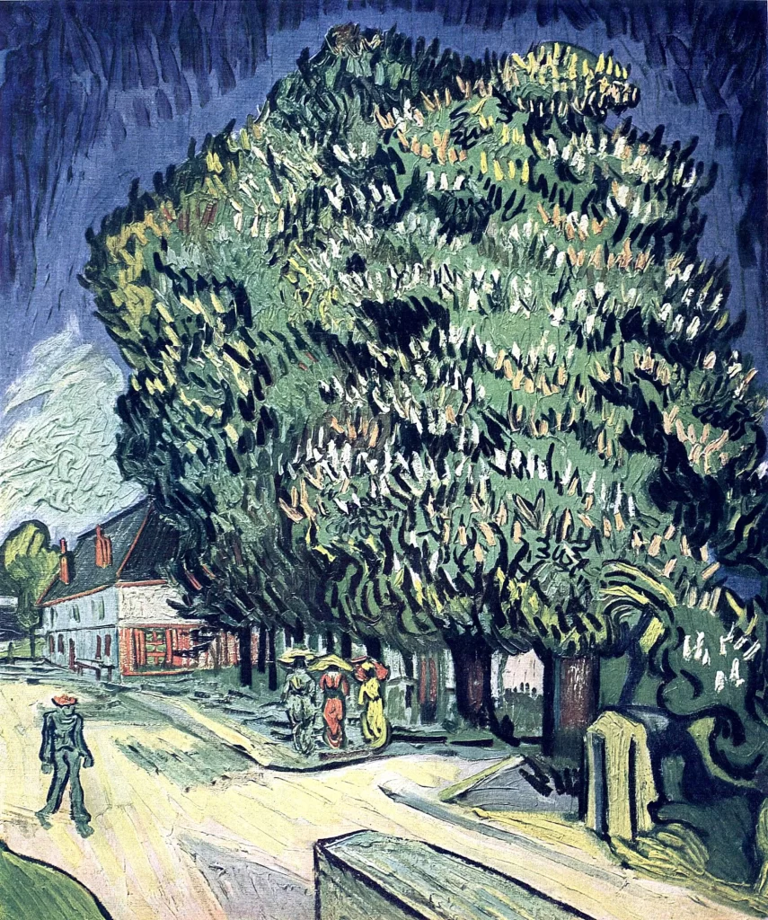 Chestnut Trees in Blossom Van Gogh