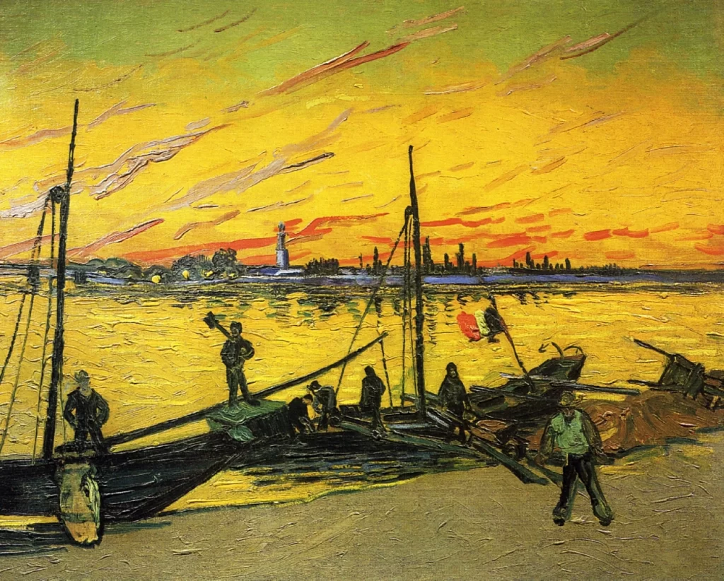 Coal Barges Van Gogh
